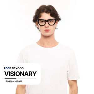 Look Beyond - Frame Visionary A9059 - Hitam & Grey
